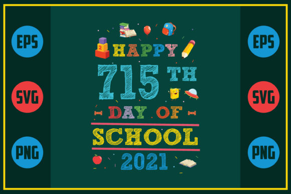 Celebrating 715 Days of School with a Unique Embroidery Design