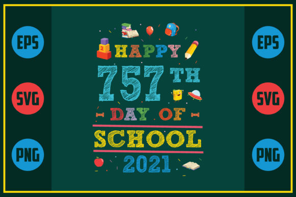 Celebrating 757 Days: A Unique Embroidery Design