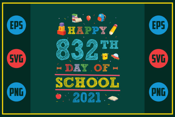 Celebrating 832th Day of School with Embroidery